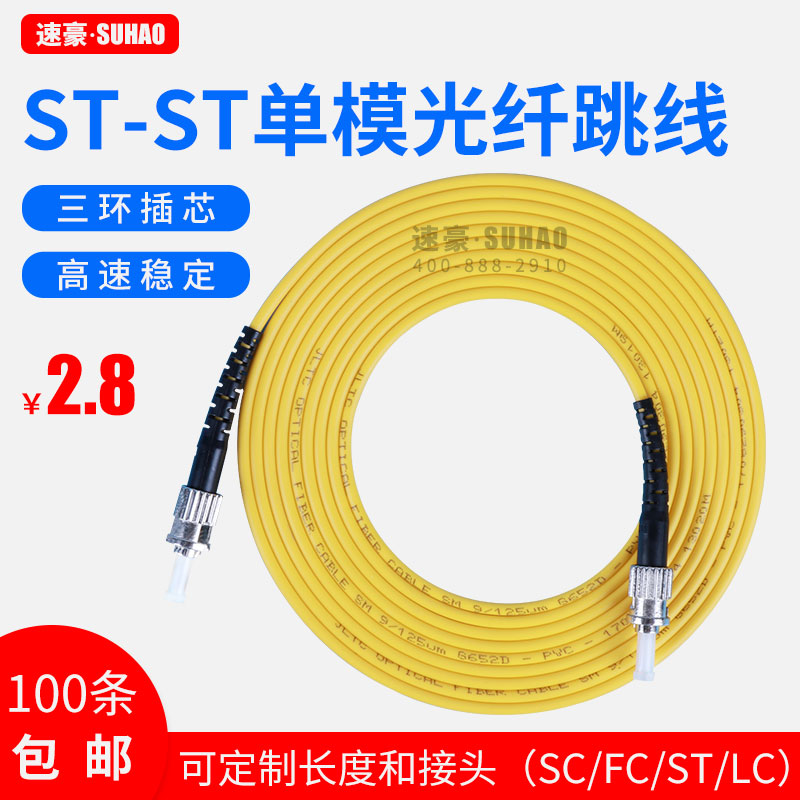 Speed Hau 3 m St-st Single Mode Fiber Jumper St Tail Fiber Jumper Internet Fiber Optic Wire Network Class