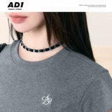 ANDYET AD1 Оригинальный приталенный корсет, длинная юбка, с вышивкой, короткий рукав, круглый воротник, облегающий крой