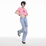 Andyet Ad1/22ss Оригинальная пряная девушка талия короткая -Shorte T -Fish Summer Found