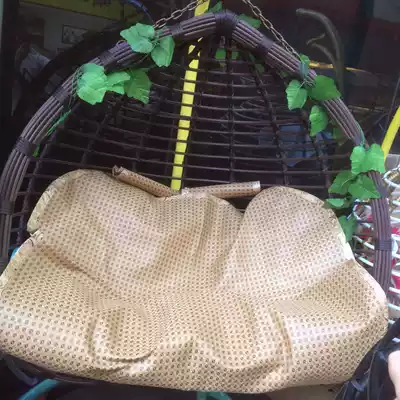 Double hanging basket mat summer seat cushion indoor basket swing high quality rattan straw mat mat