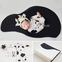 Hami Newborn Son Photo Clothes Full Moon Photos of Props Baby Bull Year Newborns Photoshoot Baby Costumes