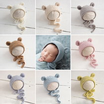 Newborn Son Photography Props Hat Newborn Son Photo Props Baby Baby Hat Full Moon Photo Props