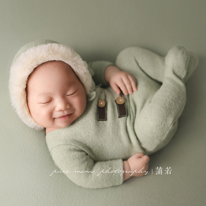 Full moon props baby clothes baby clothes photography props autumn and winter baby newborn theme