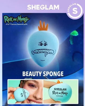 Набор косметики Sheglam Rick & Morty — блеск для губ, палетка теней, карманное зеркало, 8–12 предметов