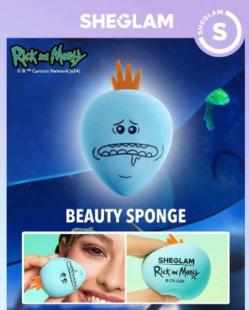 Набор косметики Sheglam Rick & Morty — блеск для губ, палетка теней, карманное зеркало, 8–12 предметов