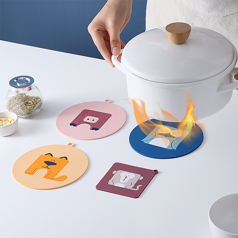 Heat insulation mat Nordic wind home desktop table mat anti-scalding heat resistant anti-slip bowl mat silicone pot pad water coaster