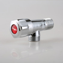 Water stop valve faucet toilet hot and cold water triangle valve wholesale all copper thickened angle valve Universal 4-point water heater