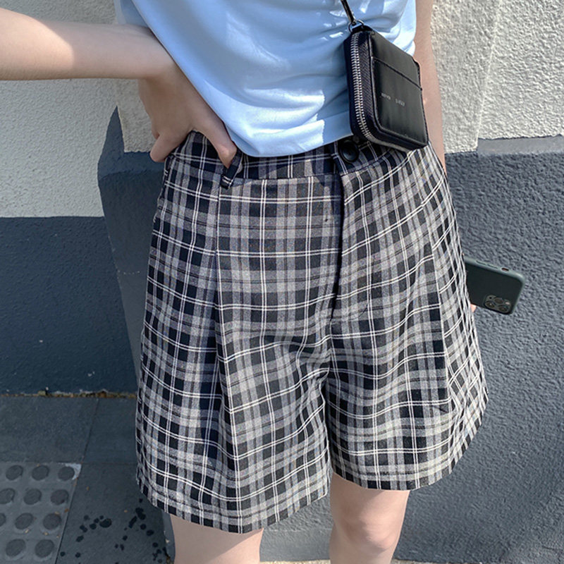 Pregnant Woman Shorts Summer Clothing Fashion Plaid Shorts Women Summer Loose 2020 New High Waisted Groin 100 Lap 50% Pants