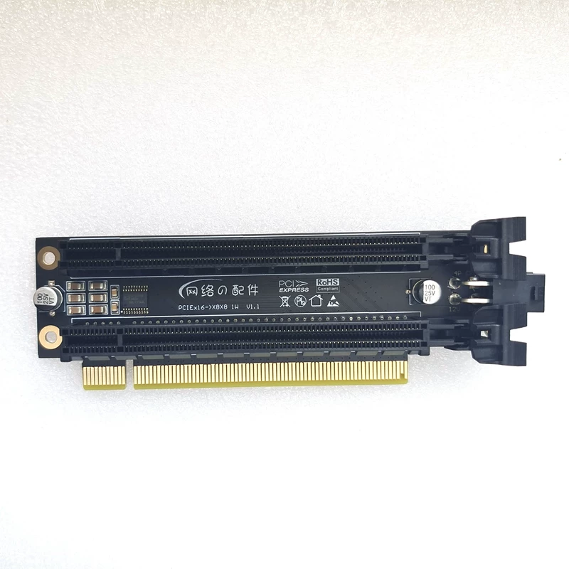 Разделенная карта PCIE от X16 до X8X8, от одного до двух, ширина 1 слота, шасси itx a4 FormD, двойная видеокарта