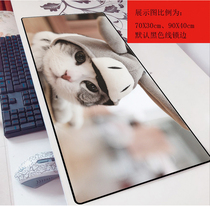 Cute cat cartoon game 3mm mouse pad oversized 70x30 anime laptop keyboard pad customization