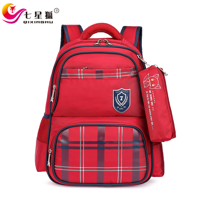 Bảy sao fox trường tiểu học trẻ em schoolbag nam và nữ từ lớp 123-6 nhẹ cân giảm sườn núi siêu nhẹ.