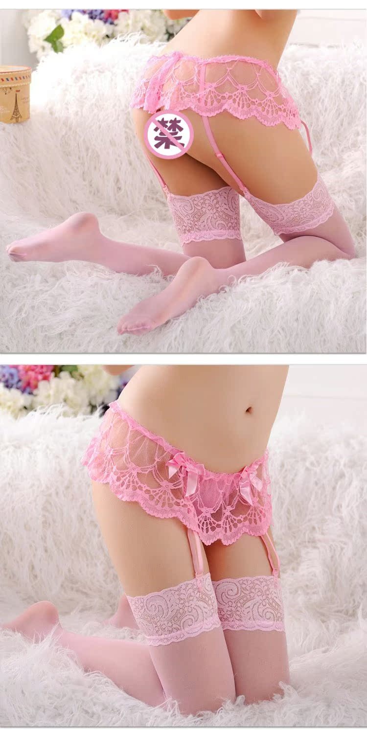 [丝 恋] đầy đủ ren lưới lưới gạc T quần garter gợi cảm chống trượt (không bao gồm vớ) dây nịt tất kẹp áo sơ mi