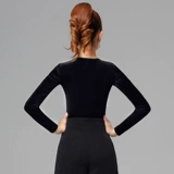 Danbaoro Velvet Latin Dance Suit Новый топ для женского взрослого весны и осеннего национального стандартного танцевального костюма Современный танец танцевальный костюм