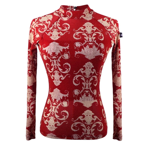 Danbao Ronaldo High -Necked Latin Dance упражнения женская весна и осенняя танцевальная куртка Новый национальный стандартный танце