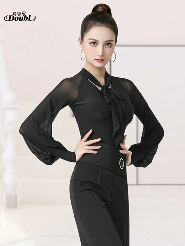 Danbao Ronaldo High -Latin Dance Top Одежда Gitta Dance Clothing New Lantern Eleve Contosent