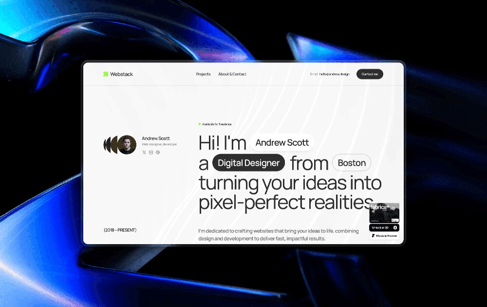 探索25个营销作品集示例，附带设计技巧，帮助你展示技能、突出成果，并打造能赢得客户的專業作品集。