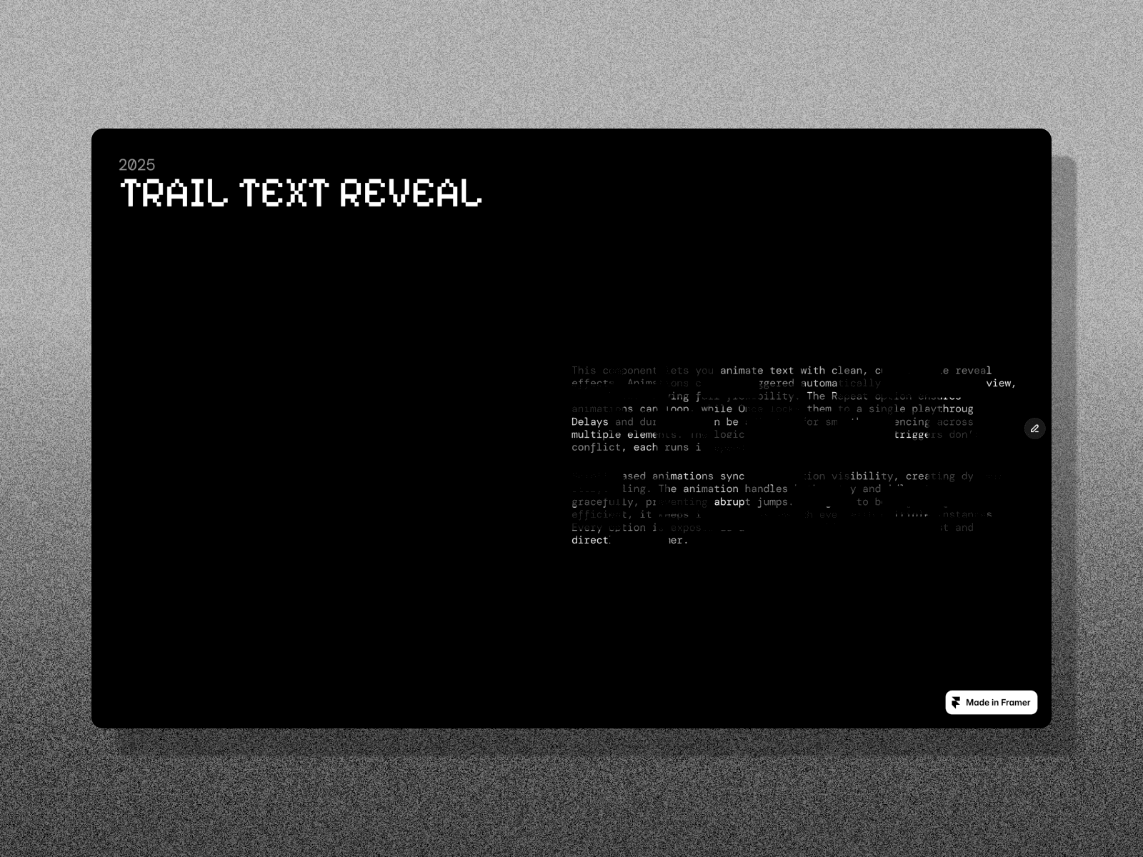 用像素化轨迹将您的光标转化为复古游戏体验，美丽淡出——完全可定制、高性能、怀旧