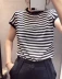 Mùa hè 2018 phiên bản Hàn Quốc mới của áo thun cổ tròn mỏng mỏng tay áo len lụa mỏng màu áo thun nữ