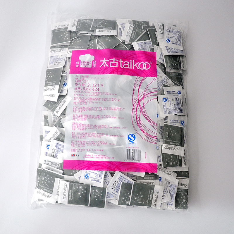 Taikoo Too Ancient White Sugar Bag Coffee White Sugar Coated Coffee Blend Sugar Chaperone Quality White Sugar 5gX424 Small Bag