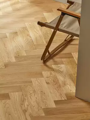 SOUN solid wood floor herrthrough log Oak geothermal floor heating lock-free keel Nordic style home pine Yue