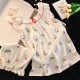 女童云朵棉背心睡衣夏季儿童薄款无袖短裤公主风女孩中大童家居服