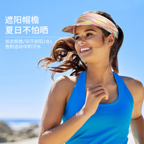 alo sun protection hat womens empty top hat running fitness sports letter embroidered peaked hat without top sun visor