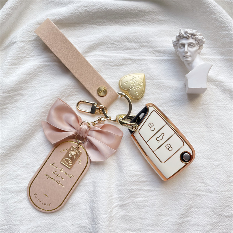 Applicable to Fox key cover new speed Teng Langyi exploration Yue XTiguanl Baolai Tu Yuelingdu exquisite car shell bag buckle female