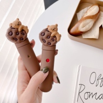 RELX Yueche generation four generations cartoon lanyard silicone leather case Cigarette rod soft rubber protective case Yuake cookie bear