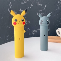 relx Yue engraved generation cartoon protective case dustproof non-slip electronic device holster Cigarette rod lanyard Soft rubber shell Pikachu