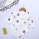 Quần áo cho bé tam giác Xiêm dài tay mùa thu và cotton mùa hè cho bé sơ sinh nịt bụng cho bé xì hơi 0-3 tháng