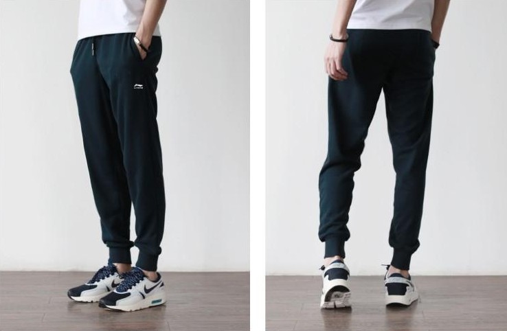 Mùa hè phần mỏng Li Ning bó sát của nam giới beamed cotton quần âu chân đóng cửa chạy quần harem quần quần gym