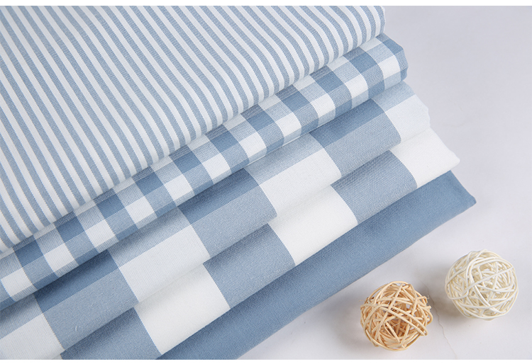 Vải cotton nhỏ và vải lanh đơn giản vải kẻ sọc châu Âu vải bọc sofa vỏ gối gối handmade tự làm vải nỉ dạ