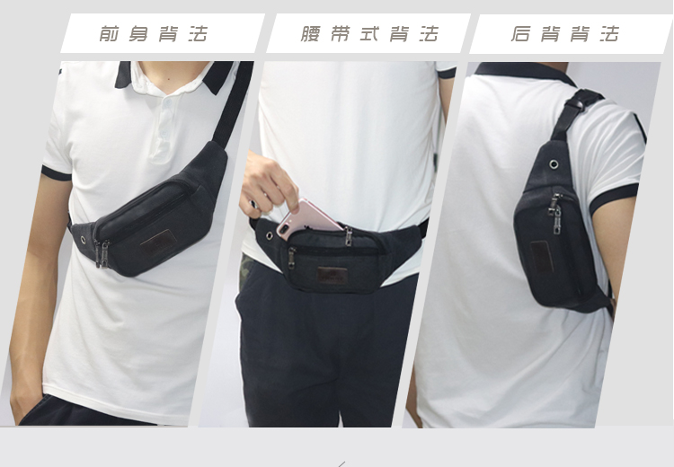 Wearable new canvas túi điện thoại di động của nam giới đa chức năng thực tế túi thể thao ngoài trời và giải trí chạy túi túi đựng điện thoại đeo hông