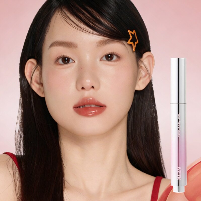 aztk唇冻水光镜面唇釉mj02固体唇蜜裸色滋润口水色口红官方旗舰店