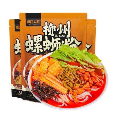 柳江人家浓汤大片腐竹螺蛳粉265g*3袋柳州特产螺蛳风味酸辣米粉