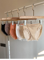 100%silk bottom file CHAO elastic modal cotton~bump texture lace briefs panties female 9651