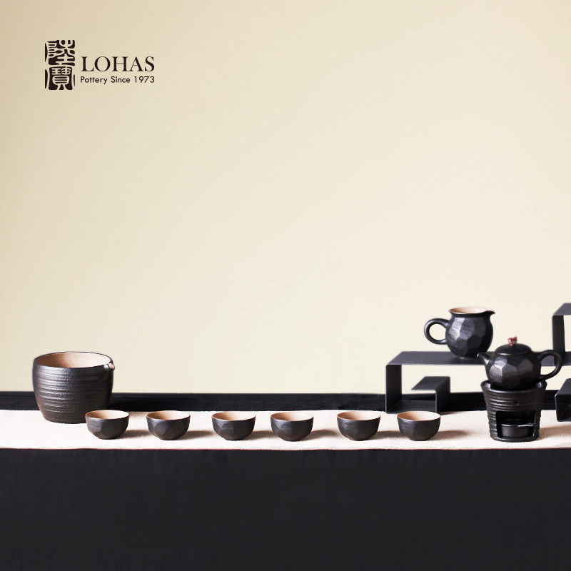 Taiwan Lubao Ceramics Zen Hidden Tea Group Warm Pot Tea Creative Gifts Gifts Retro Creative Kung Fu Tea Sets