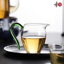 Taiwan Grammer Glass Crystal Color Pleasant Fair Cup of Heat Thickened Tea Sea Sub-Tea Instrumental Day Style Upscale Home Tea Set