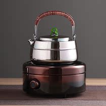 Jinfang Electric Pottery Stove Gold Color Round Thaw Waterproof Home Crystal-panel Electric Hot Cooking Tea Stove Silver Pot Iron Pot without Picking Pots