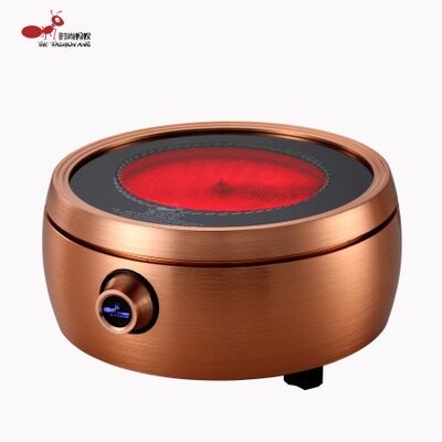 Fashion ant simple black crystal furnace no radiation household boiling water tea pot pottery pot iron pot silver pot universal non-pick pot