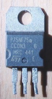 Detach and measure 75NF75 STP75NF75 P75NF75 short foot