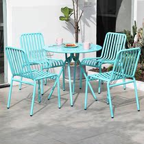 Outdoor tables and chairneteRed leisure luxury lavish coffee shopscourtyard terrace balcony aluminum alloy chair