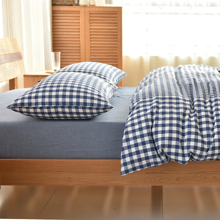 Water cotton four - piece set of pure color plate simple cotton four - piece cotton bed beds are suited for suite