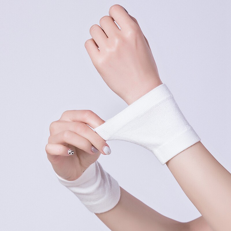 Short wrists men and women pure cotton anti-cold false sleeves sports warm and protective elbow keyboard handsummer air conditioning room yoga anti-twist