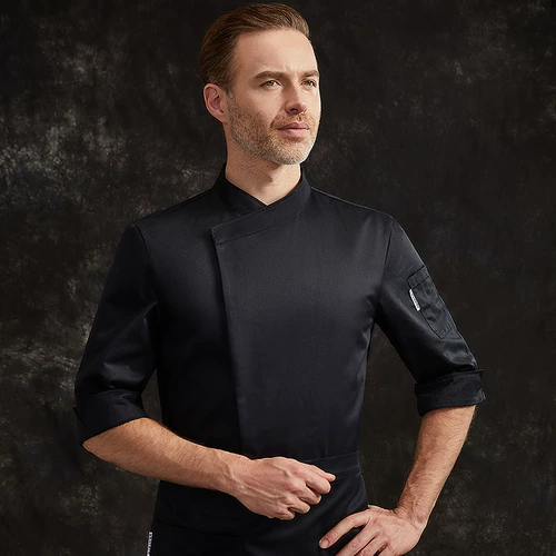 厨乐乐 Бренд шеф -повар обслуживание мужская отель кухня рабочая одежда запека бело -топ -костюм платье шеф -повара