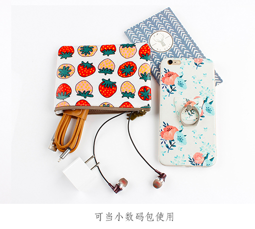 Ví tươi nhỏ nữ mini dễ thương đơn giản với khóa kéo túi tiền tay nhỏ túi vuông ví dài