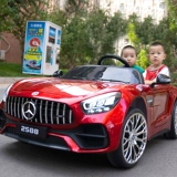 Электрический электромобиль на четырех колесах, игрушка, детский полноприводный транспорт с сидением для двоих, дистанционное управление