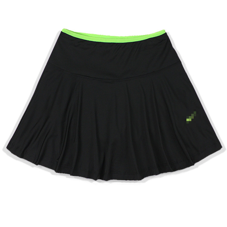 New sports pants skirt women's quick-drying running badminton Tennis pleated skirt elastic fake two-piece skirt with pocket