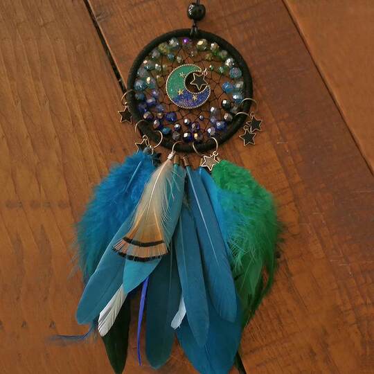 Handwoven Feather Car Pendant Creative Gift