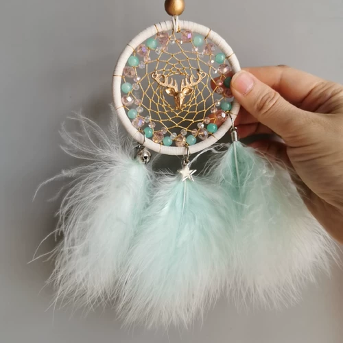 Оригинальный свежий мятный комплект, брелок ручной работы, сумка, 3 предмета, подарок на день рождения